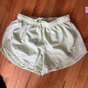 Nike shorts light green